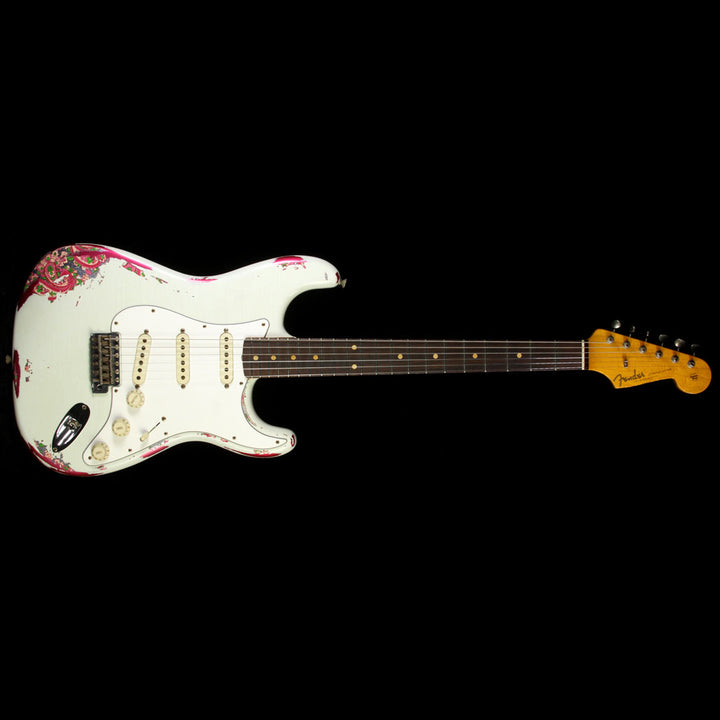 Fender Custom Shop �60s Stratocaster Heavy Relic Electric Guitar Olympic White over Paisley