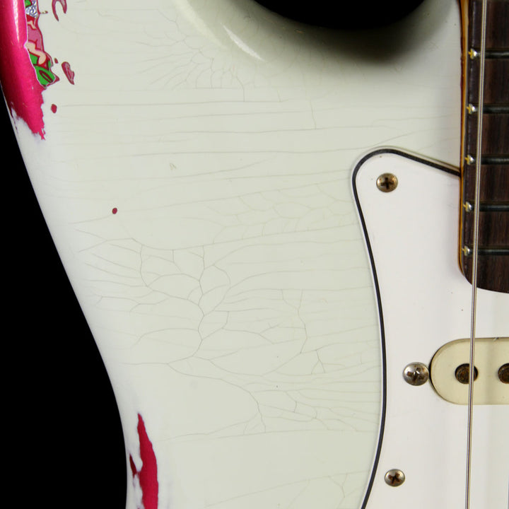 Fender Custom Shop �60s Stratocaster Heavy Relic Electric Guitar Olympic White over Paisley