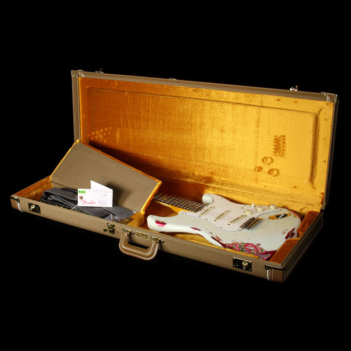 Fender Custom Shop �60s Stratocaster Heavy Relic Electric Guitar Olympic White over Paisley