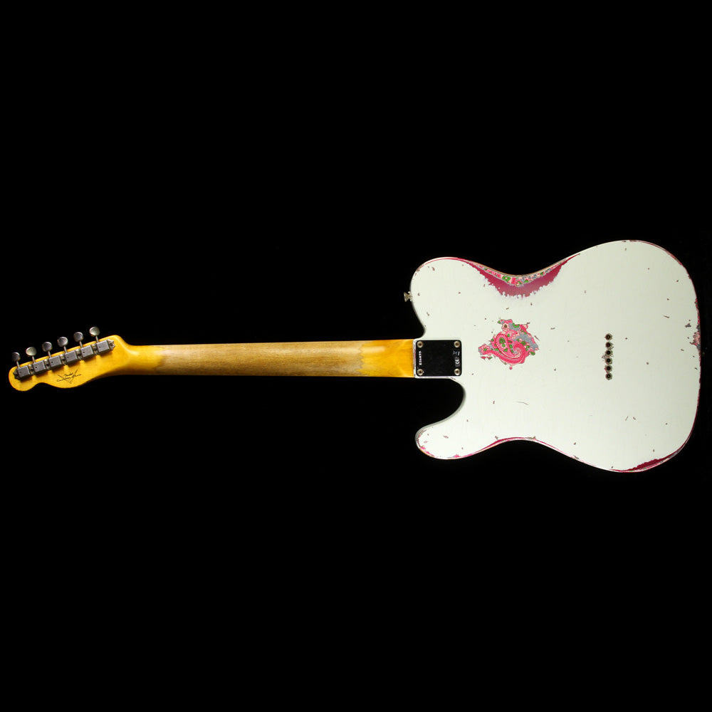Fender Custom Shop '60s Telecaster Heavy Relic Electric Guitar Olympic White over Paisley — 3