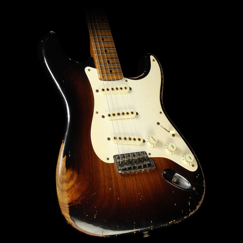 Fender Custom Shop John Cruz 1957 Roasted Ash Ultimate Relic Stratocaster Electric Guitar Faded 2-Tone Sunburst — 1