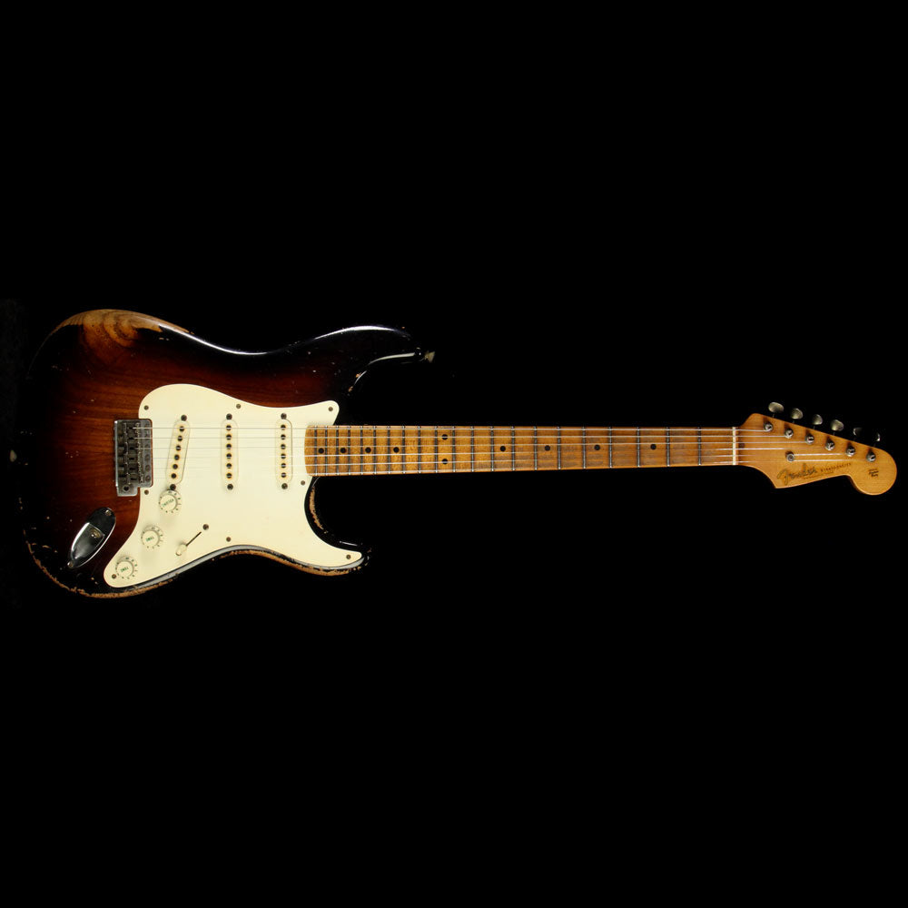 Fender Custom Shop John Cruz 1957 Roasted Ash Ultimate Relic Stratocaster Electric Guitar Faded 2-Tone Sunburst — 2