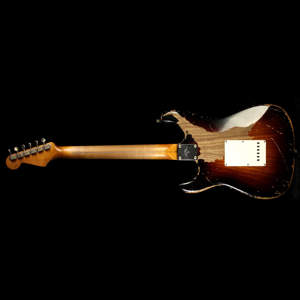 Fender Custom Shop John Cruz 1957 Roasted Ash Ultimate Relic Stratocaster Electric Guitar Faded 2-Tone Sunburst — 3