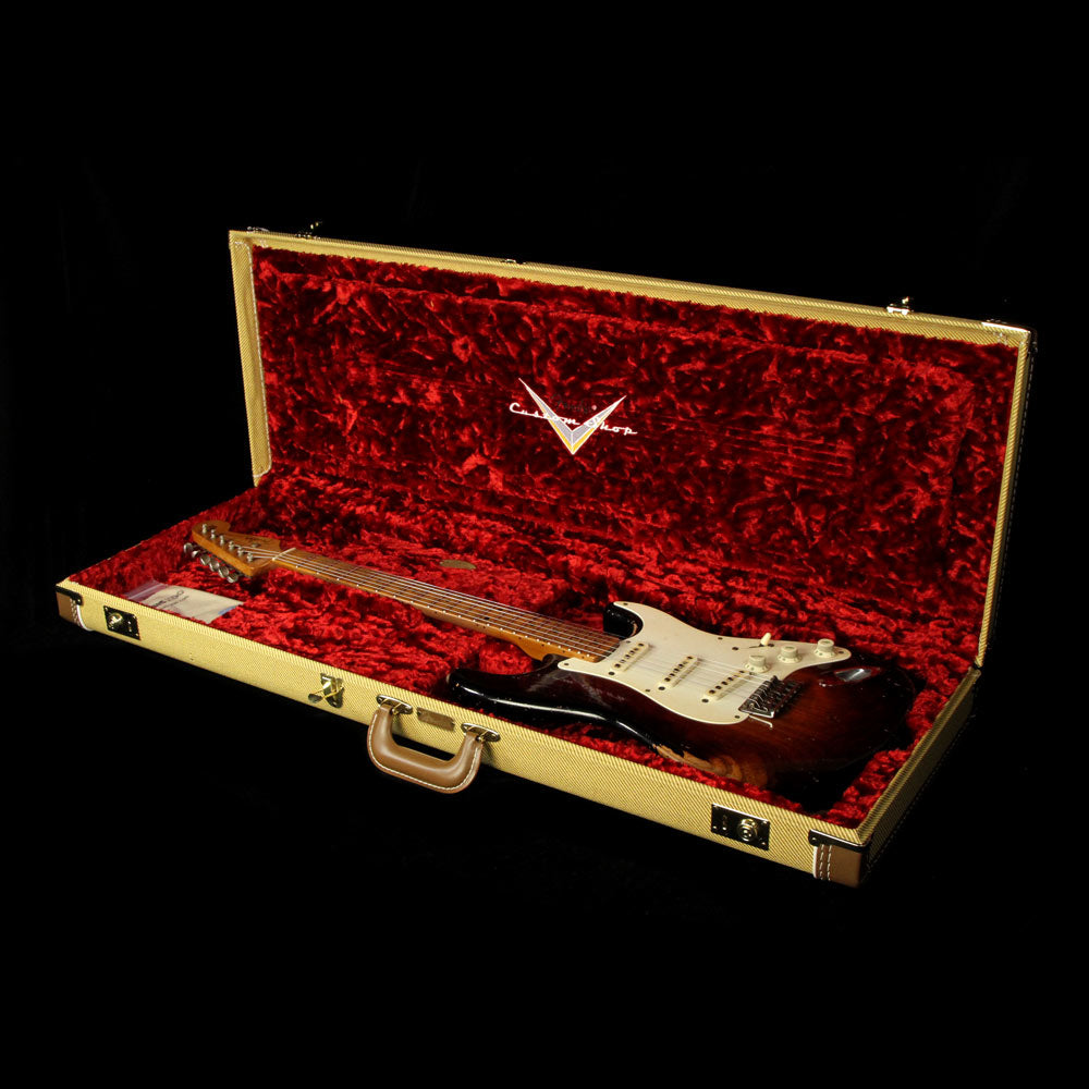 Fender Custom Shop John Cruz 1957 Roasted Ash Ultimate Relic Stratocaster Electric Guitar Faded 2-Tone Sunburst — 5
