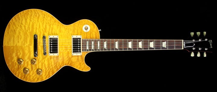 Used 2010 Gibson Custom Shop 1959 Les Paul Reissue Quilt Top Electric Guitar Lemonburst