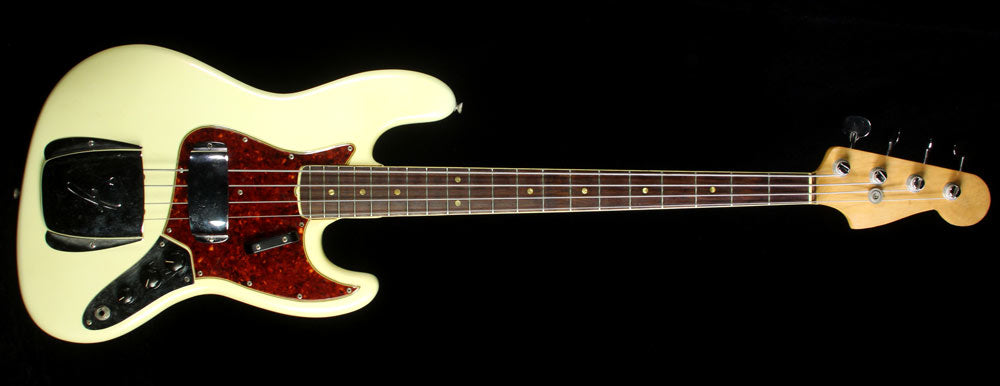 Used 1966 Fender Jazz Bass Electric Bass Refinished Pearl White — 2