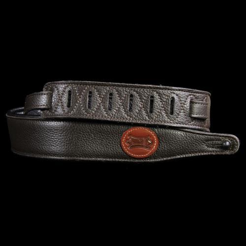 Levy's MG217 Garment Leather Bass Guitar Strap Dark Brown