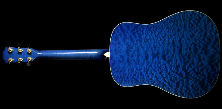 Used 2000 Taylor Limited Edition Gallery Series Living Jewels Koi Dreadnought Acoustic Guitar Aqua Blue Transparent