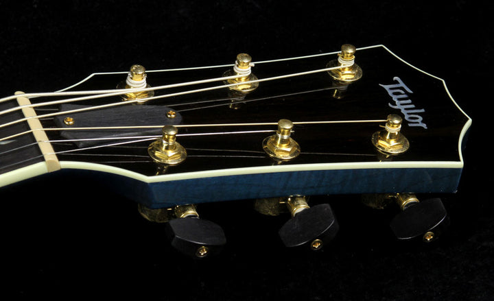 Used 2000 Taylor Limited Edition Gallery Series Living Jewels Koi Dreadnought Acoustic Guitar Aqua Blue Transparent