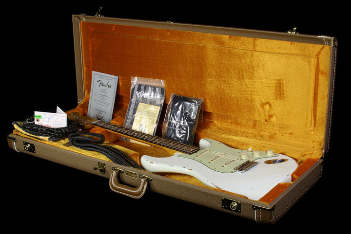 Fender Custom Shop '61 Stratocaster Relic Electric Guitar Olympic White