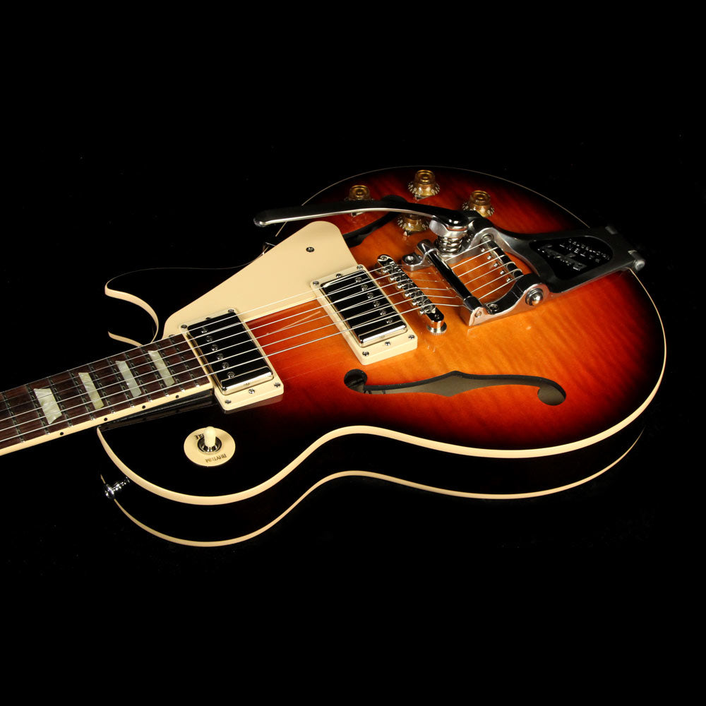 Used Gibson Memphis ES-Les Paul Electric Guitar Bourbon Burst — 7