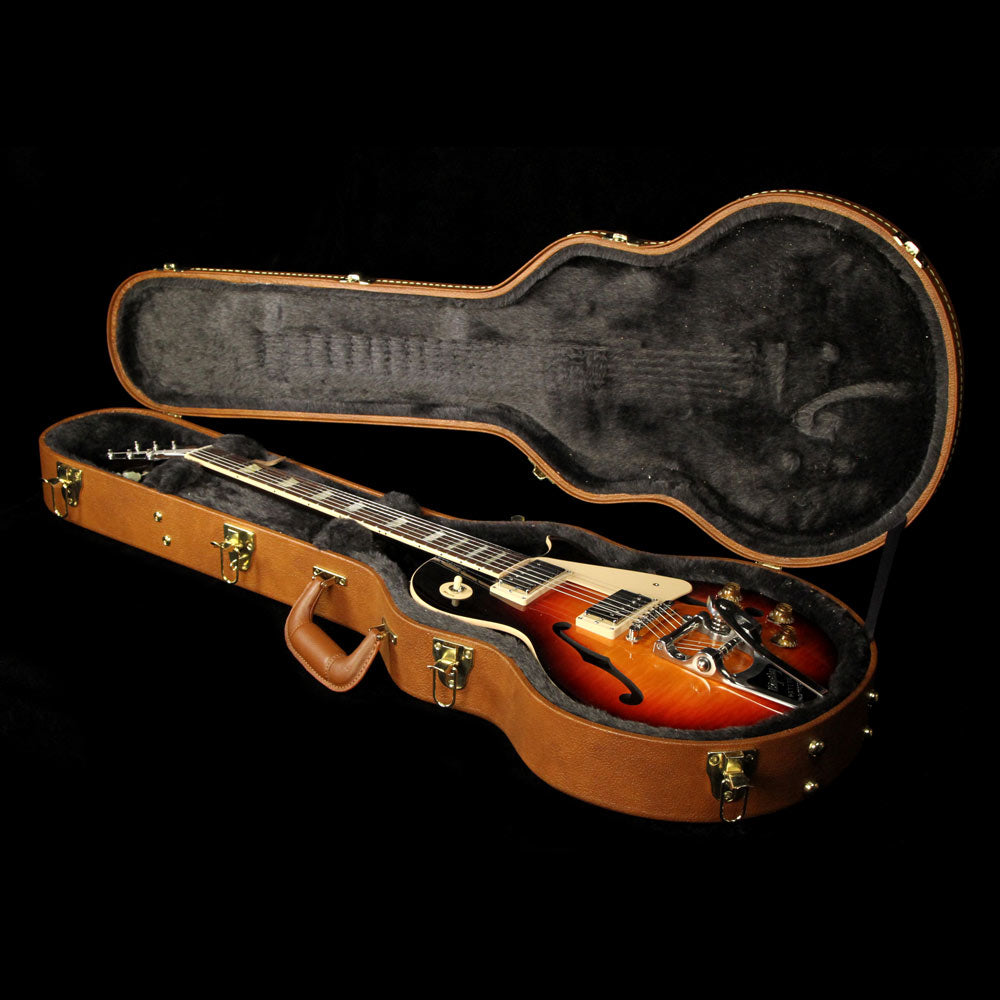 Used Gibson Memphis ES-Les Paul Electric Guitar Bourbon Burst — 8