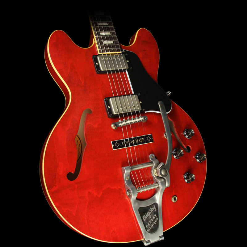 Gibson Memphis '63 ES-335 TDC Block Electric Guitar Sixties Cherry with Custom Made Plate — 1