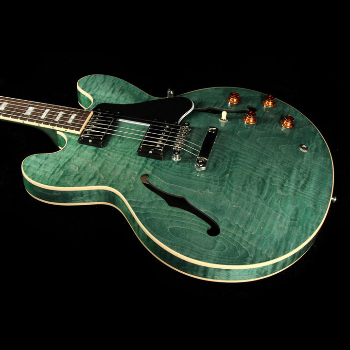 Used 2016 Gibson Memphis ES-335 Figured Electric Guitar Turquoise Stain