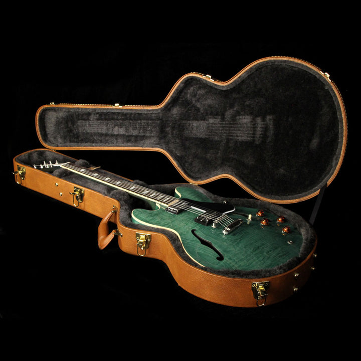 Used 2016 Gibson Memphis ES-335 Figured Electric Guitar Turquoise Stain