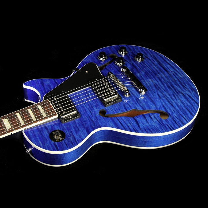Used Gibson Memphis ES-Les Paul Electric Guitar Blue Stain