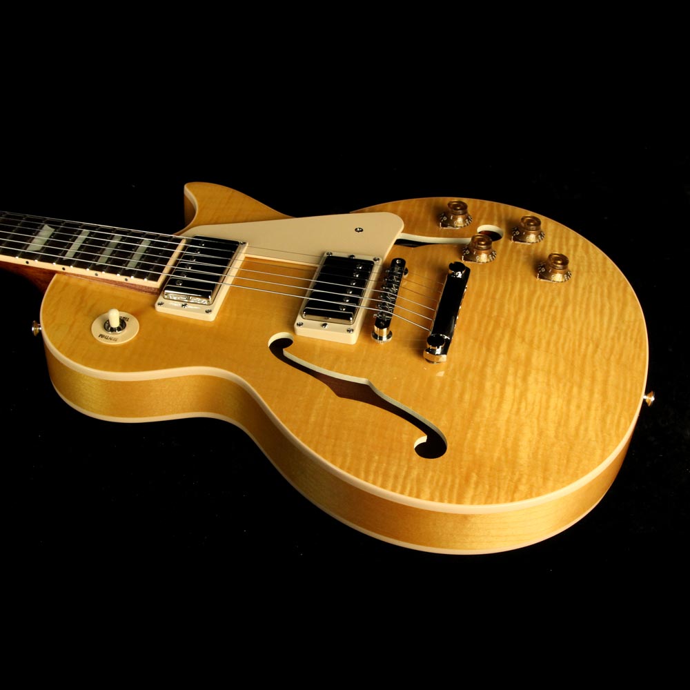 Used Gibson ES-Les Paul Electric Guitar Trans Amber — 4