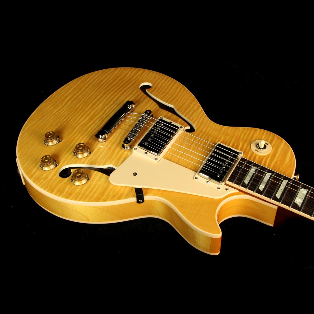 Used Gibson ES-Les Paul Electric Guitar Trans Amber — 5