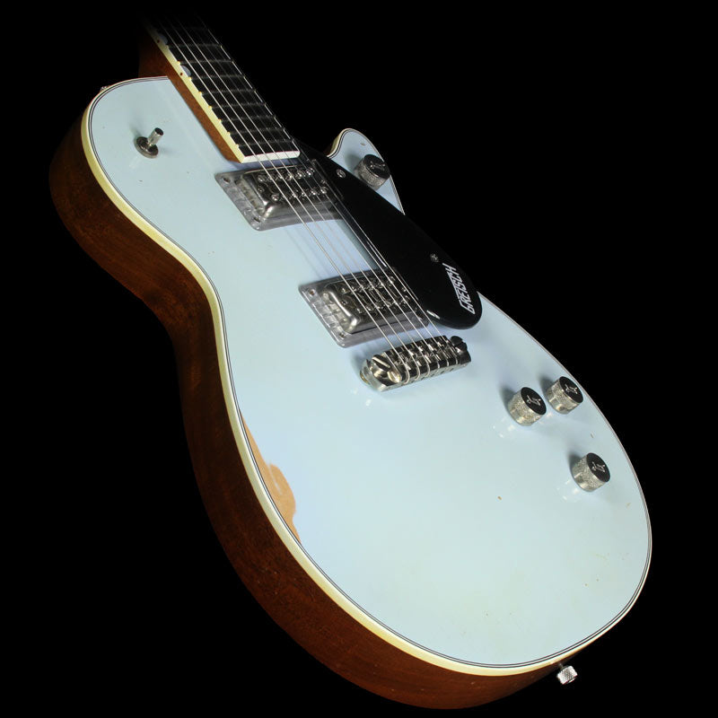 Used 2015 Gretsch Custom Shop Masterbuilt Stephen Stern Duo Jet GT Electric Guitar Heavy Relic Sonic Blue — 1