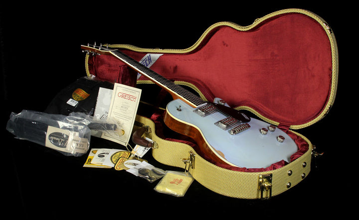 Used 2015 Gretsch Custom Shop Masterbuilt Stephen Stern Duo Jet GT Electric Guitar Heavy Relic Sonic Blue