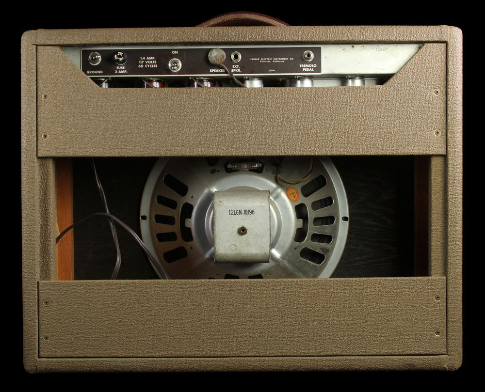 Used 1962 Fender Vibrolux 6G11 Brownface Combo Amplifier — 2