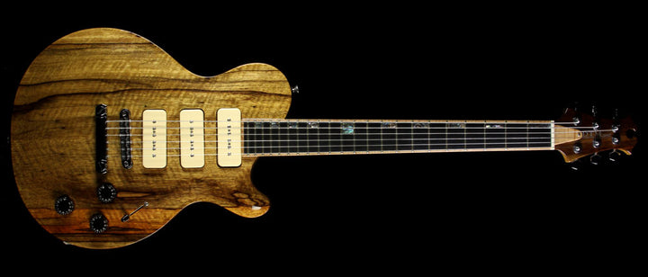 Used McNaught Guitars DTM Black Limba Electric Guitar Natural