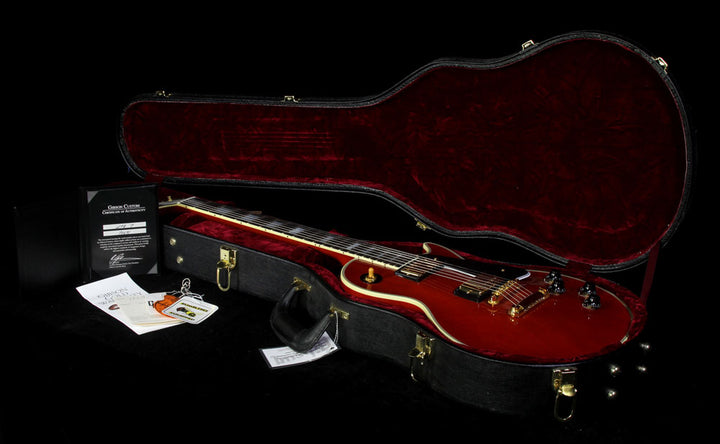 Used 2010 Gibson Custom Shop 1957 Les Paul Custom Reissue Electric Guitar Faded Cherry