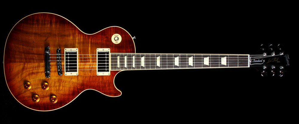 Used 2013 Gibson Les Paul Standard Koa Top Electric Guitar Natural — 2