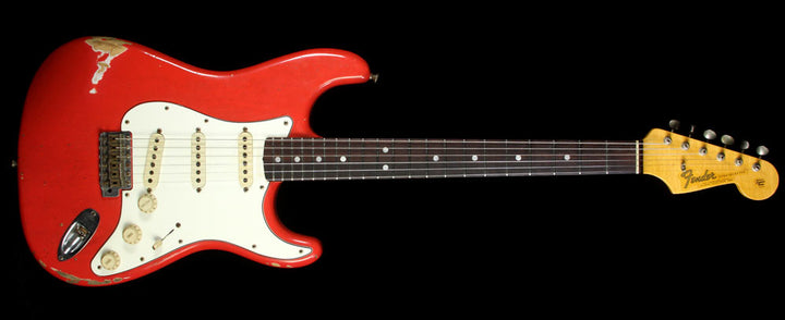 Used 2011 Fender Custom Shop Masterbuilt Greg Fessler '65 Stratocaster Relic Electric Guitar Fiesta Red