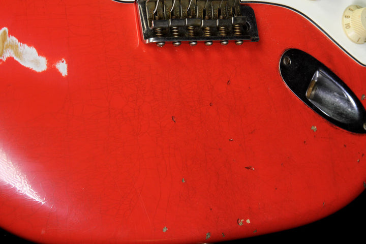 Used 2011 Fender Custom Shop Masterbuilt Greg Fessler '65 Stratocaster Relic Electric Guitar Fiesta Red