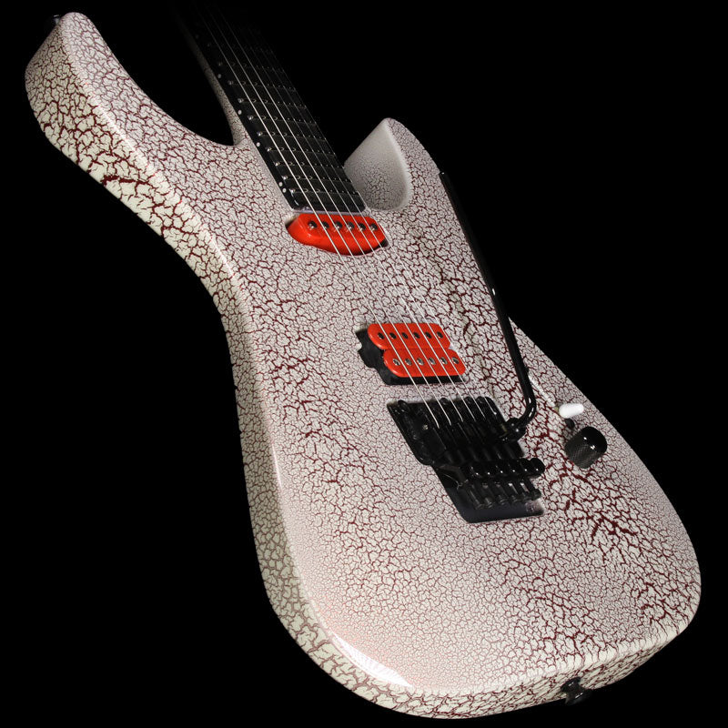 Jackson Custom Shop NAMM 2016 Soloist HS Electric Guitar Bloodshot Red and White Crackle — 1