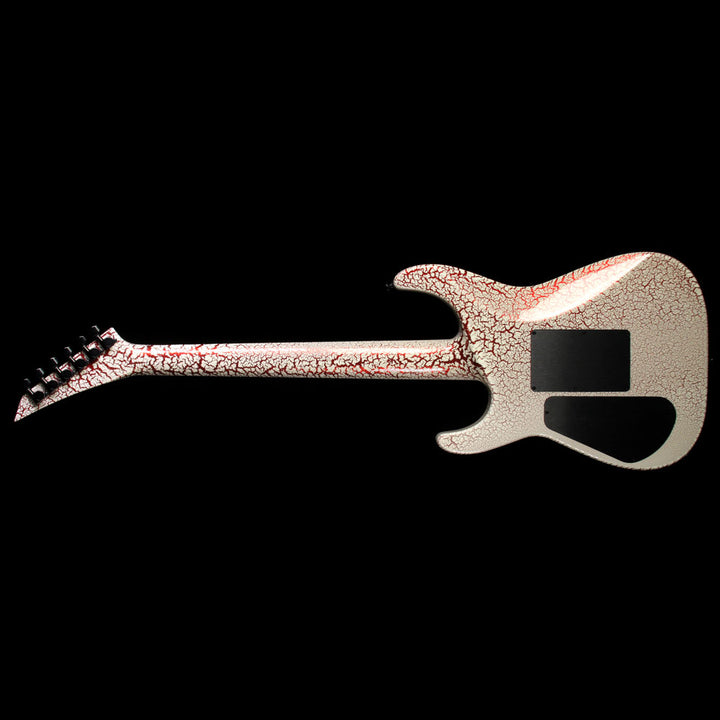 Jackson Custom Shop NAMM 2016 Soloist HS Electric Guitar Bloodshot Red and White Crackle