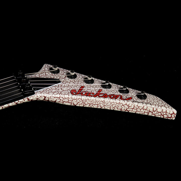Jackson Custom Shop NAMM 2016 Soloist HS Electric Guitar Bloodshot Red and White Crackle