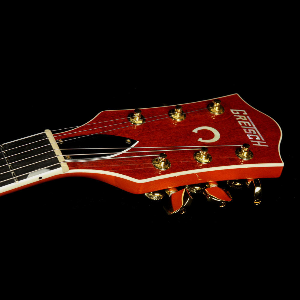 Used Gretsch G6120TLH Players Edition Nashville Left-Handed Electric Guitar Orange Stain — 4