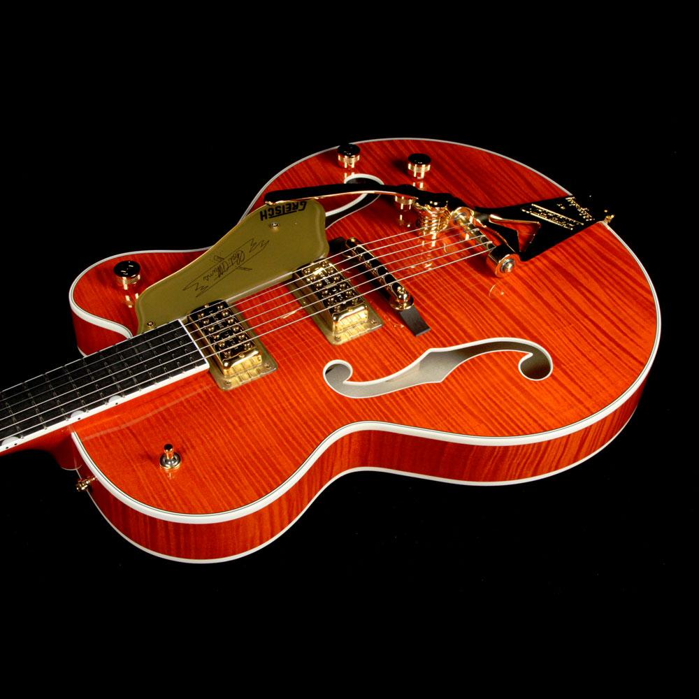 Gretsch G6120TFM Players Edition Nashville Orange Stain — 5