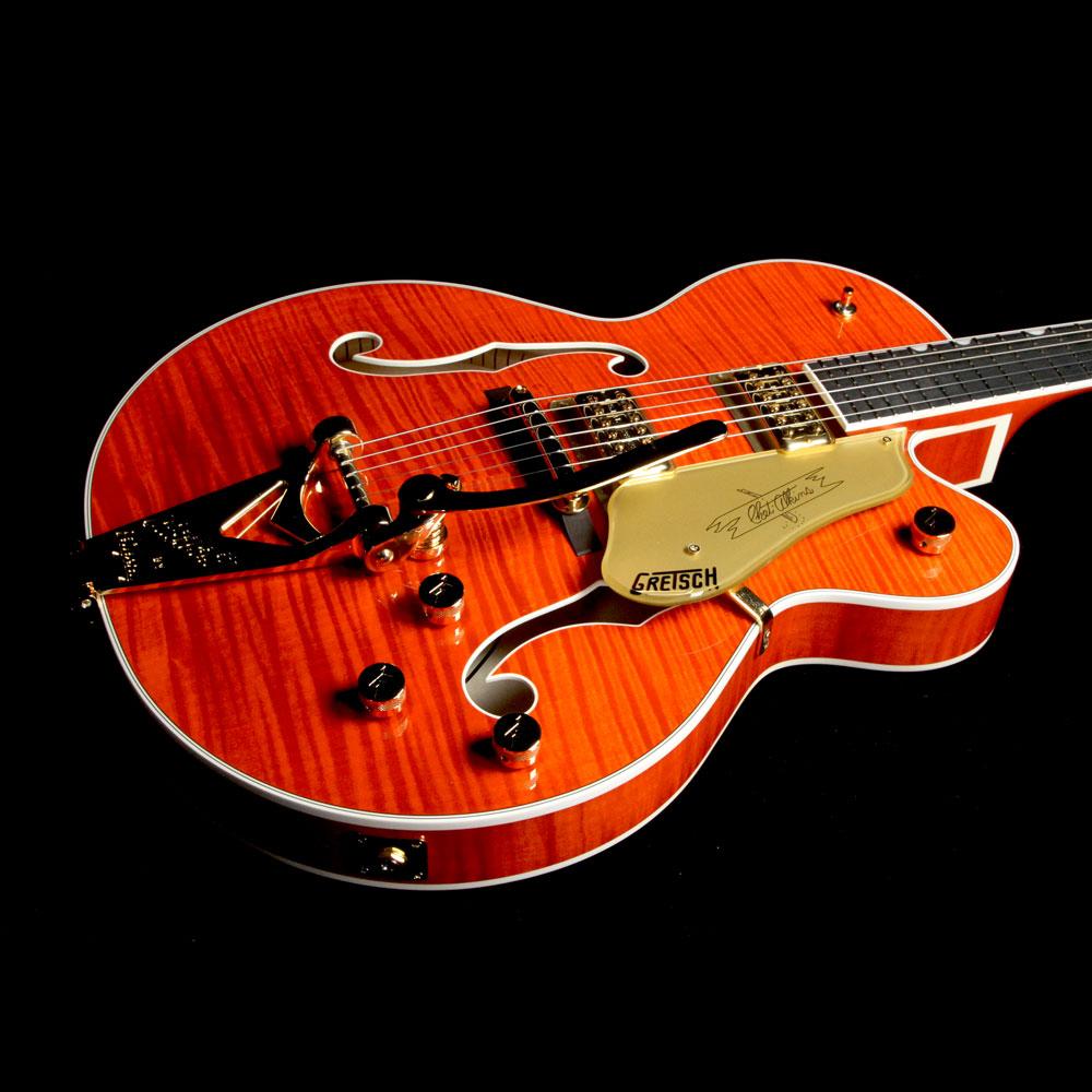 Gretsch G6120TFM Players Edition Nashville Orange Stain — 6