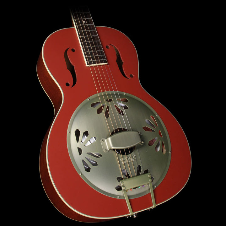 Used Gretsch G9241 Alligator Resonator Acoustic-Electric Guitar Chieftan Red