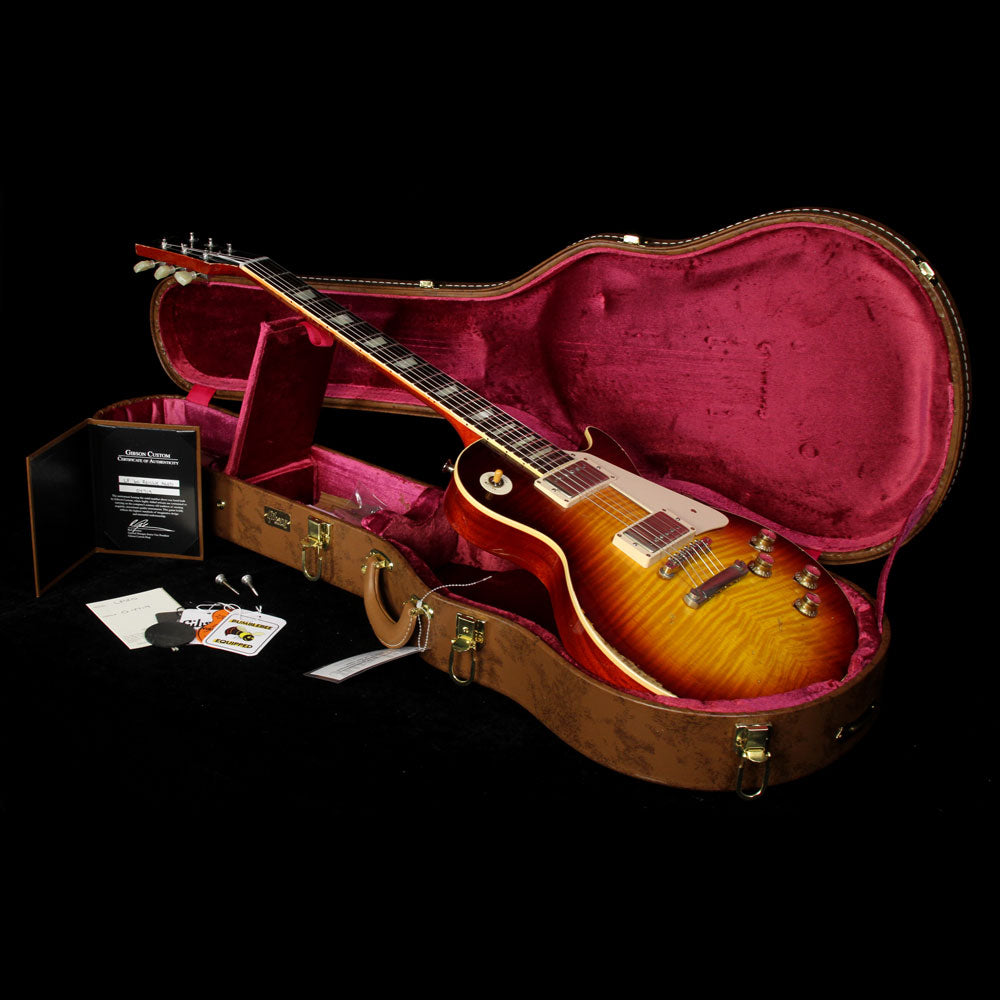 Used 2014 Gibson Custom Shop Murphy Aged 1960 Les Paul Reissue Electric Guitar Aged Bourbon Burst — 7