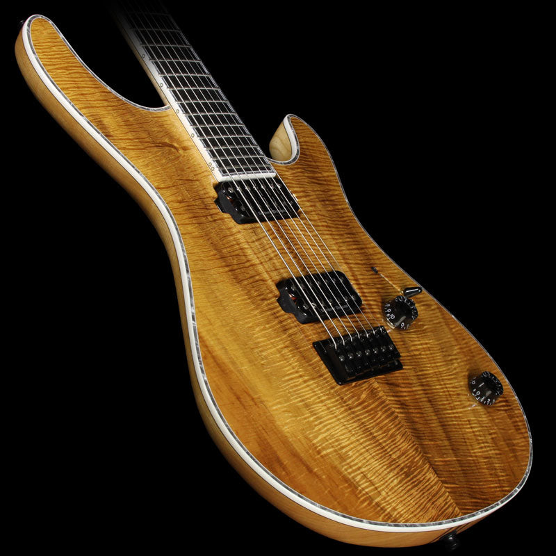 Mayones 2016 NAMM Display Regius 7 Seven-String Electric Guitar Koa — 1