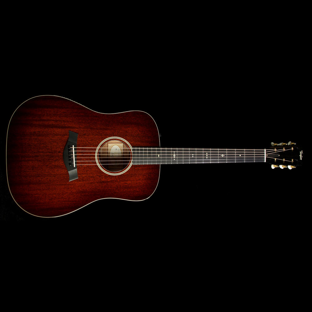 Used Taylor 520e All-Mahogany Dreadnought Acoustic Guitar Tobacco Edgeburst — 2