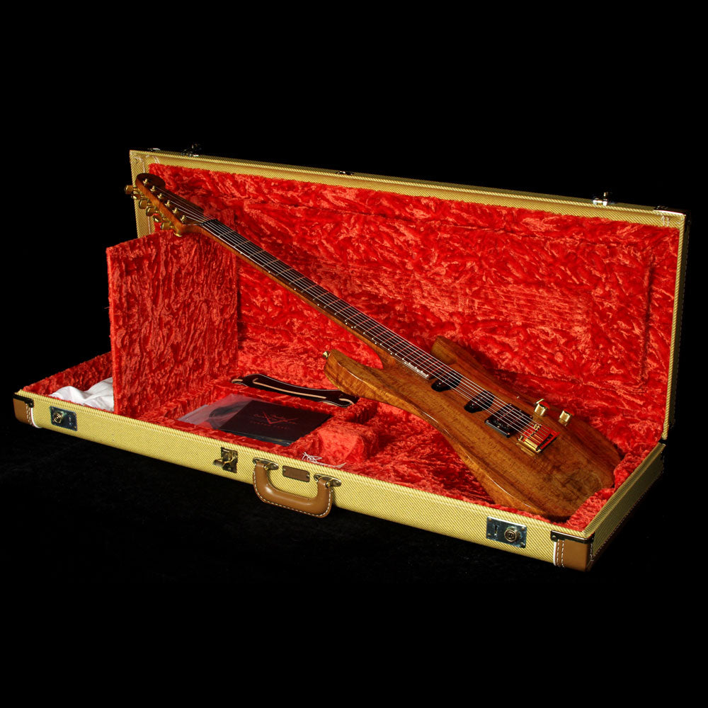 Used 1999 Fender Custom Shop Masterbuilt Jason Davis Koa Showmaster Calendar Electric Guitar — 7