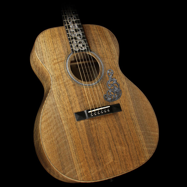 Martin Custom Shop 2016 NAMM SS-OMVine-16 000-14 Figured English Walnut Acoustic Guitar Natural