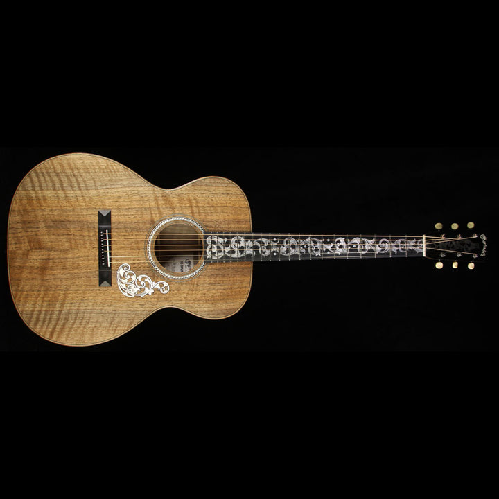 Martin Custom Shop 2016 NAMM SS-OMVine-16 000-14 Figured English Walnut Acoustic Guitar Natural