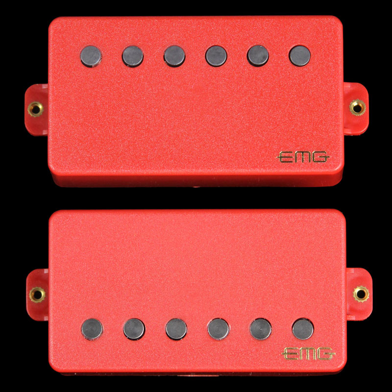 EMG Red Series 57/66 Electric Guitar Humbucker Pickups Set | The 