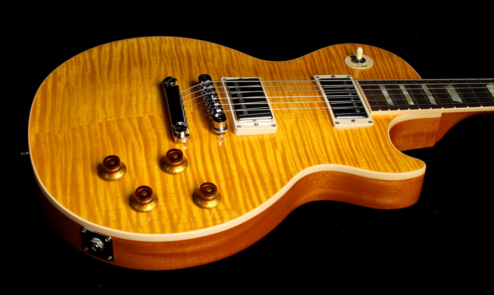 Used 2013 Gibson Les Paul Standard Electric Guitar Amber Burst — 5
