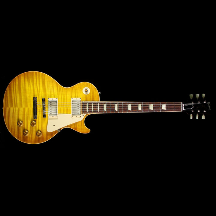 Used 2013 Gibson Custom Shop 1959 Les Paul Chambered Reissue Electric Guitar Lemonburst