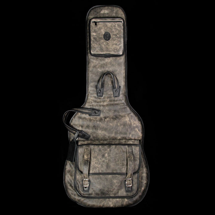 Levy's LM18B-BLK Pro Series Distressed Leather Gig Bag