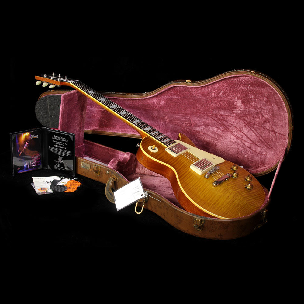 Gibson Custom Shop Rick Nielsen 1959 Les Paul Reissue Electric Guitar Aged and Signed Nielsen Burst — 8