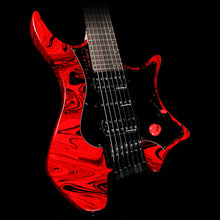 Strandberg Singularity Per Nilsson Signature Model Standard Frets Electric Guitar Black and Red Swirl