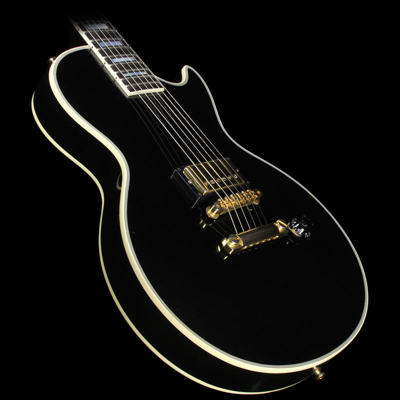 Used 2012 Gibson Custom Shop One-Off Chambered 1-Pickup 1957 Les Paul Custom Reissue Electric Guitar Ebony — 1